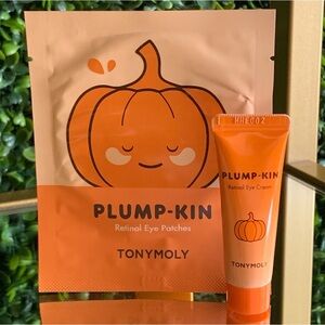 TonyMoly Plump-Kin Set | Retinol Eye Cream & Eye  Patches 🆕 | Tony Moly Plumpkin